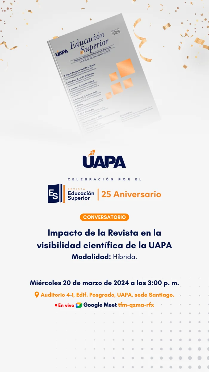 Impacto de la Revista Educacion Superior en la visibilidad cientifica de la UAPA